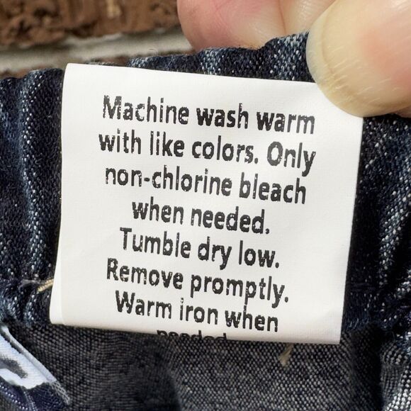 Girlfriend Pull On Mid Rise Jeans Blue Straight Stretch Women 6 Croft & Barrow - Picture 10 of 11